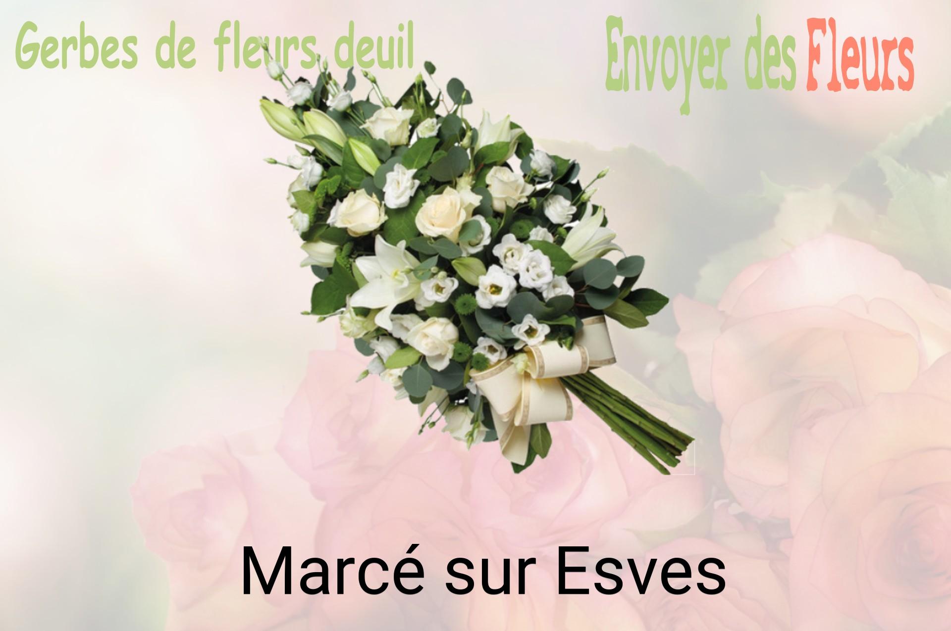 Gerbe de fleurs de deuil livrée à Marcé-sur-Esves